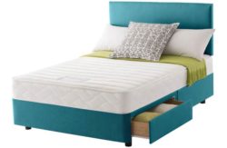 Layezee Calm Memory Micro Quilt Double 2 Drawer Divan Bed